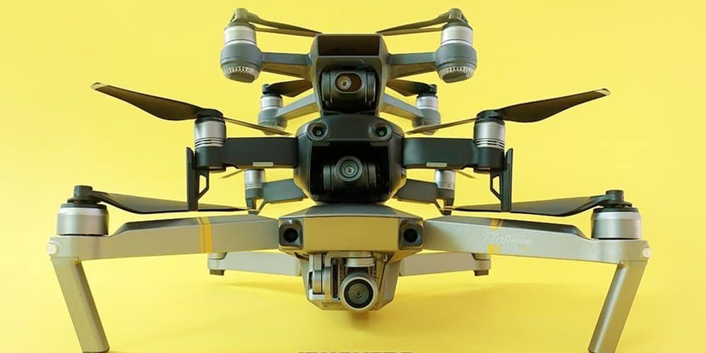 Comparativo de tamanho entre os drones mais populares