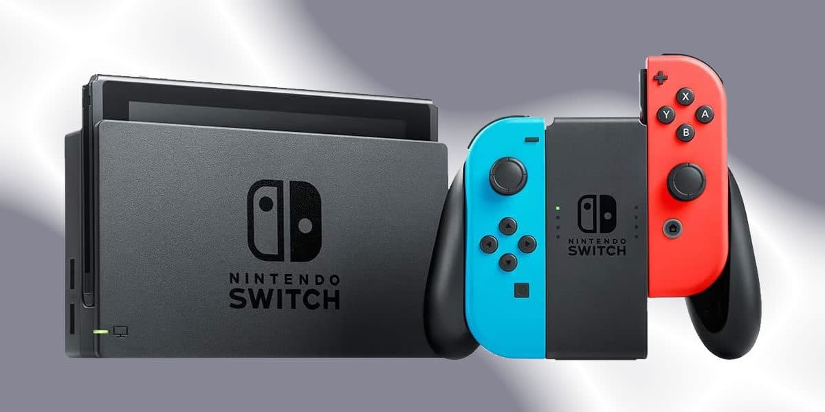 O Nintendo Switch padrão vem acompanhados de Joy-Cons e pode ser ligado na TV
