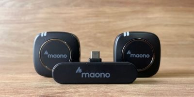 Review Maono WM820 Interface com USB-C
