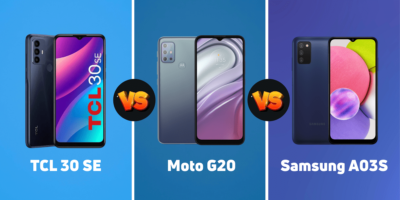 TCL 30SE vs Moto G20 vs Samsung A03S