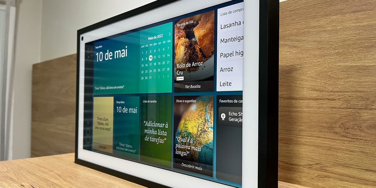 Review Echo Show 15-Painel LCD
